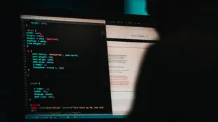 Imagen de archivo de un hacker Imagen de archivo de un hacker