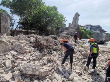 Las ruinas que deja el terremoto de Filipinas