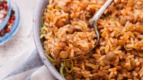Lentejas con arroz Lentejas con arroz