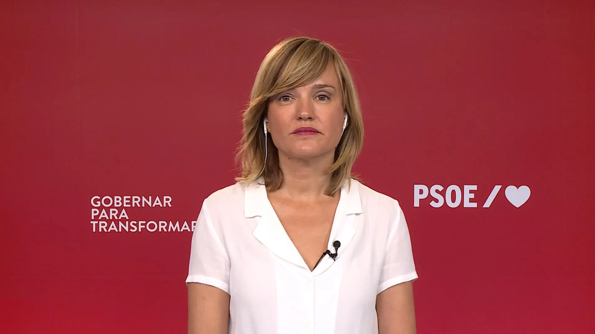 La portavoz nacional del PSOE y ministra de Educación, Pilar Alegría