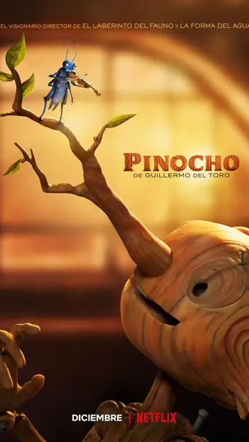 Póster promocional de 'Pinocchio' de Guillermo del Toro Póster promocional de 'Pinocchio' de Guillermo del Toro
