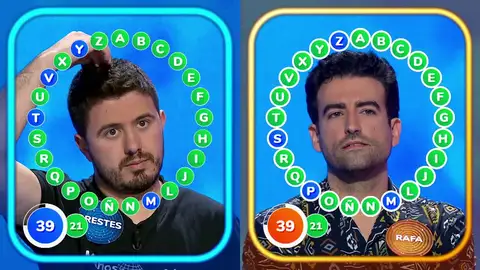 Ajustadísimo duelo entre Orestes y Rafa en ‘El Rosco’ con máximo suspense hasta el final Ajustadísimo duelo entre Orestes y Rafa en ‘El Rosco’ con máximo suspense hasta el final