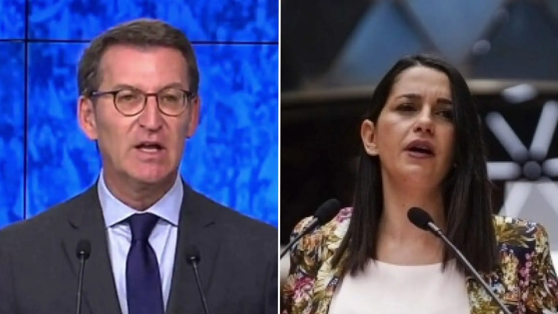Arrimadas y Feijóo contra el "bloqueo" del 25% del castellano Arrimadas y Feijóo contra el "bloqueo" del 25% del castellano