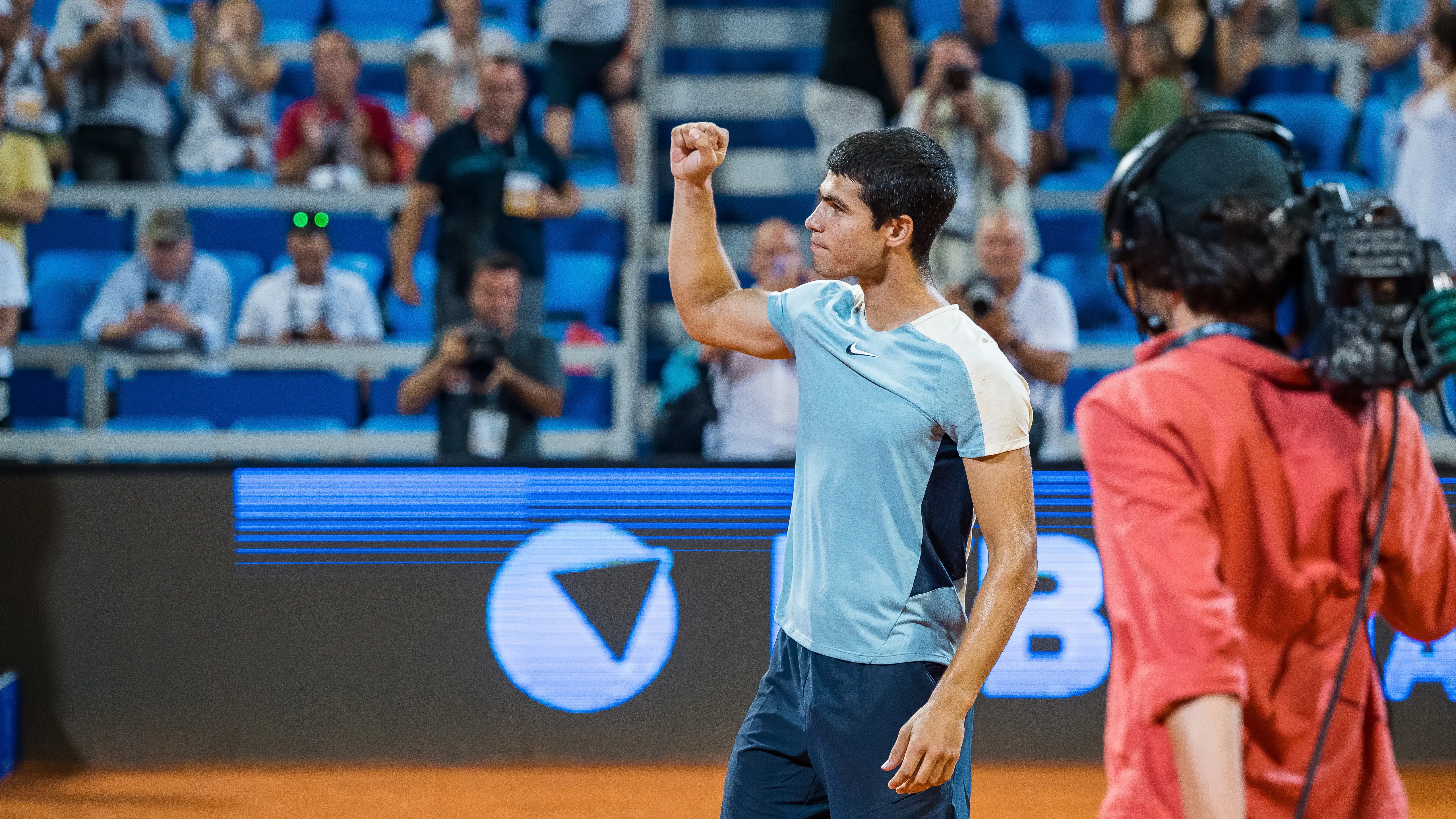 Carlos Alcaraz durante el torneo de Umag Carlos Alcaraz durante el torneo de Umag