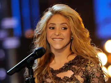 Shakira en un concierto Shakira en un concierto