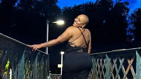 La modelo británica Nyome Nicholas La modelo británica Nyome Nicholas