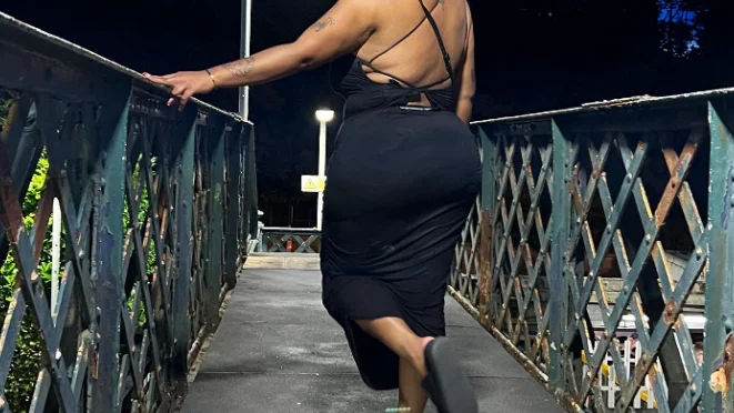 La modelo británica Nyome Nicholas La modelo británica Nyome Nicholas