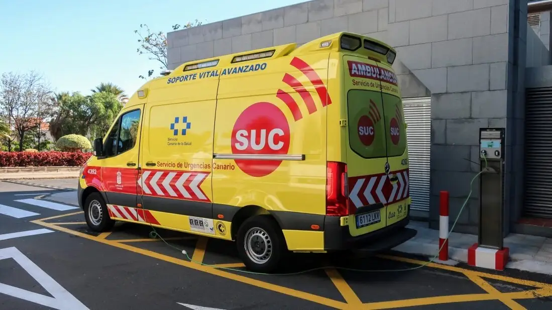 Imagen de archivo de una ambulancia SUC Imagen de archivo de una ambulancia SUC