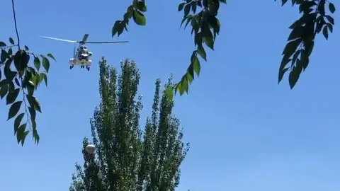 Sánchez utiliza el Súper Puma para recorrer 25 km Sánchez utiliza el Súper Puma para recorrer 25 km