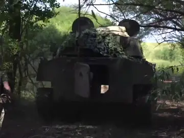 Un tanque del Ejército ruso en Ucrania