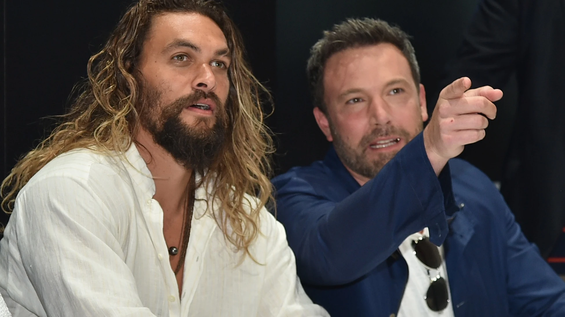 Jason Momoa y Ben Affleck Jason Momoa y Ben Affleck