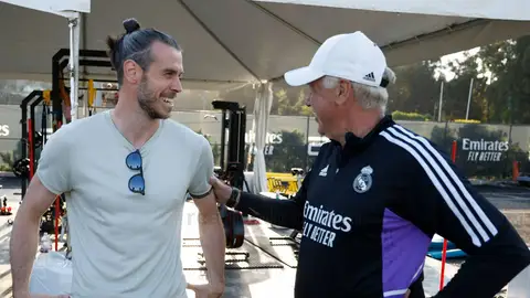 Gareth Bale visita al Real Madrid en Los Ángeles Gareth Bale visita al Real Madrid en Los Ángeles