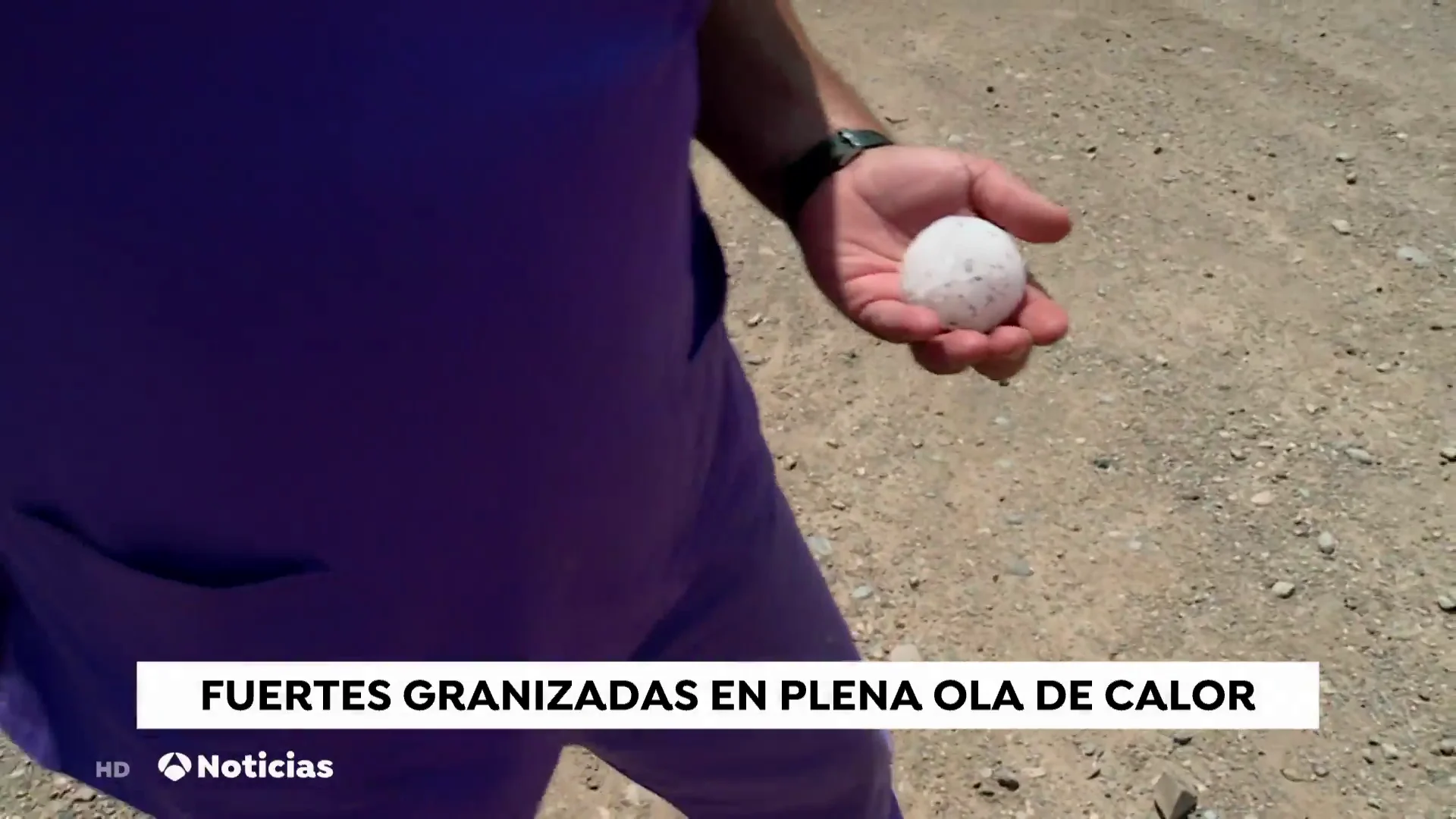 En plena ola de calor, el granizo azota Cataluña En plena ola de calor, el granizo azota Cataluña