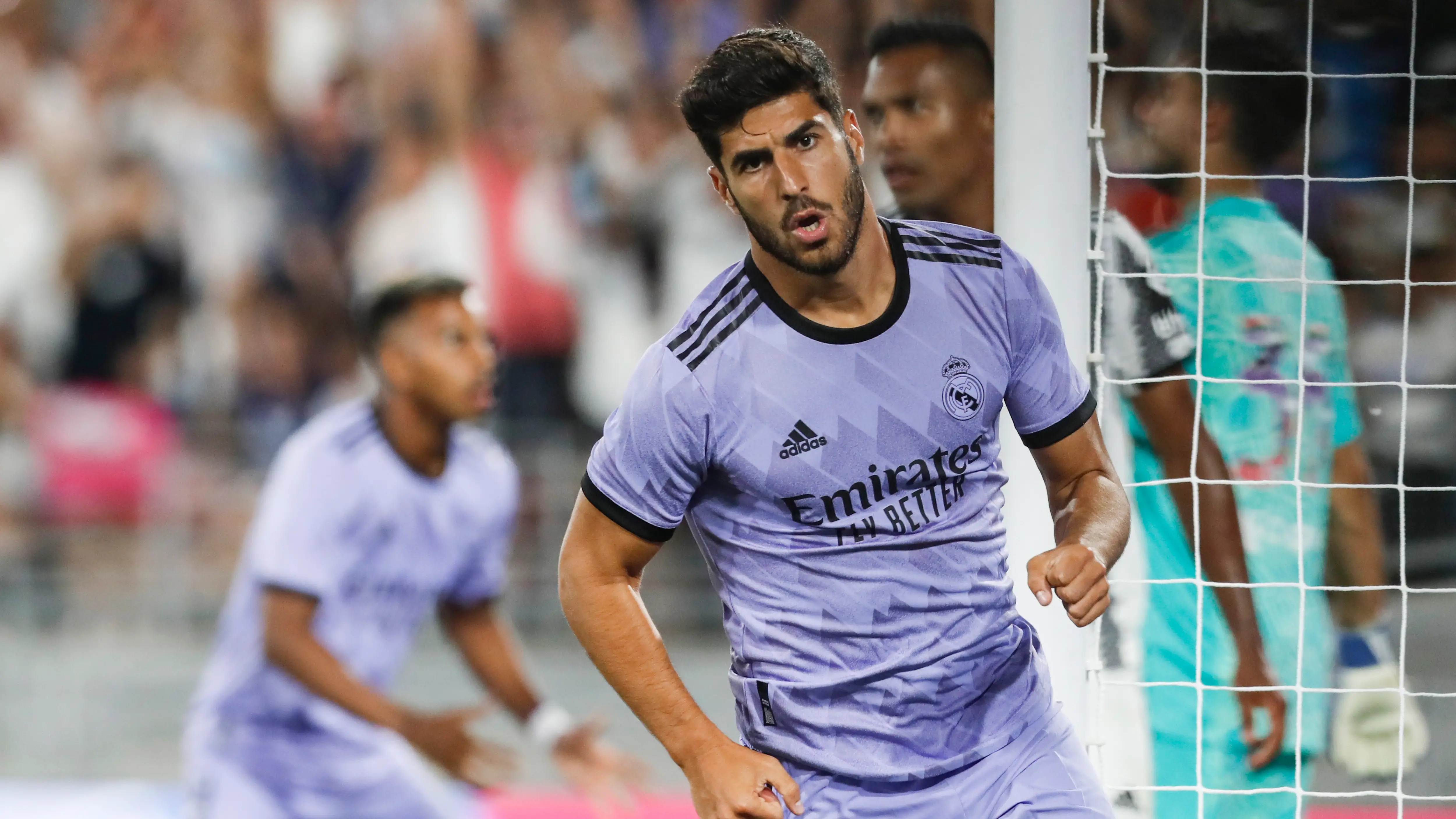 Marco Asensio, durante el Real Madrid-Juventus de pretemporada en el Rose Bowl de Pasadena, Los Ángeles Marco Asensio, durante el Real Madrid-Juventus de pretemporada en el Rose Bowl de Pasadena, Los Ángeles