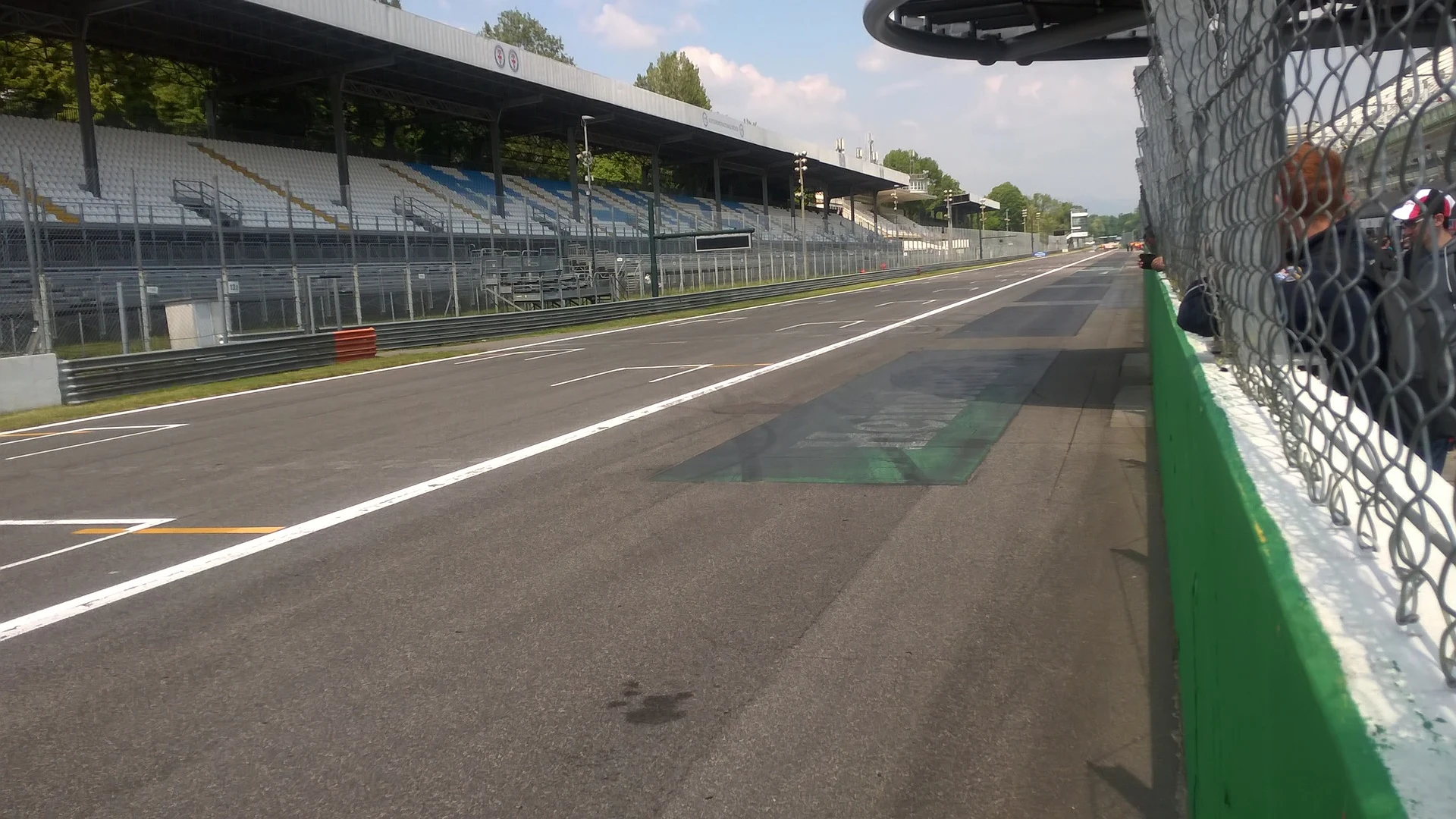 Imagen de archivo del circuito de Monza Imagen de archivo del circuito de Monza