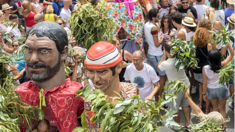 La Ramá de Agaete Imagen de archivo de la Rama de Agaete durante las Fiestas de las Nieves