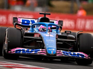 Fernando Alonso en el gran premio de Hungría