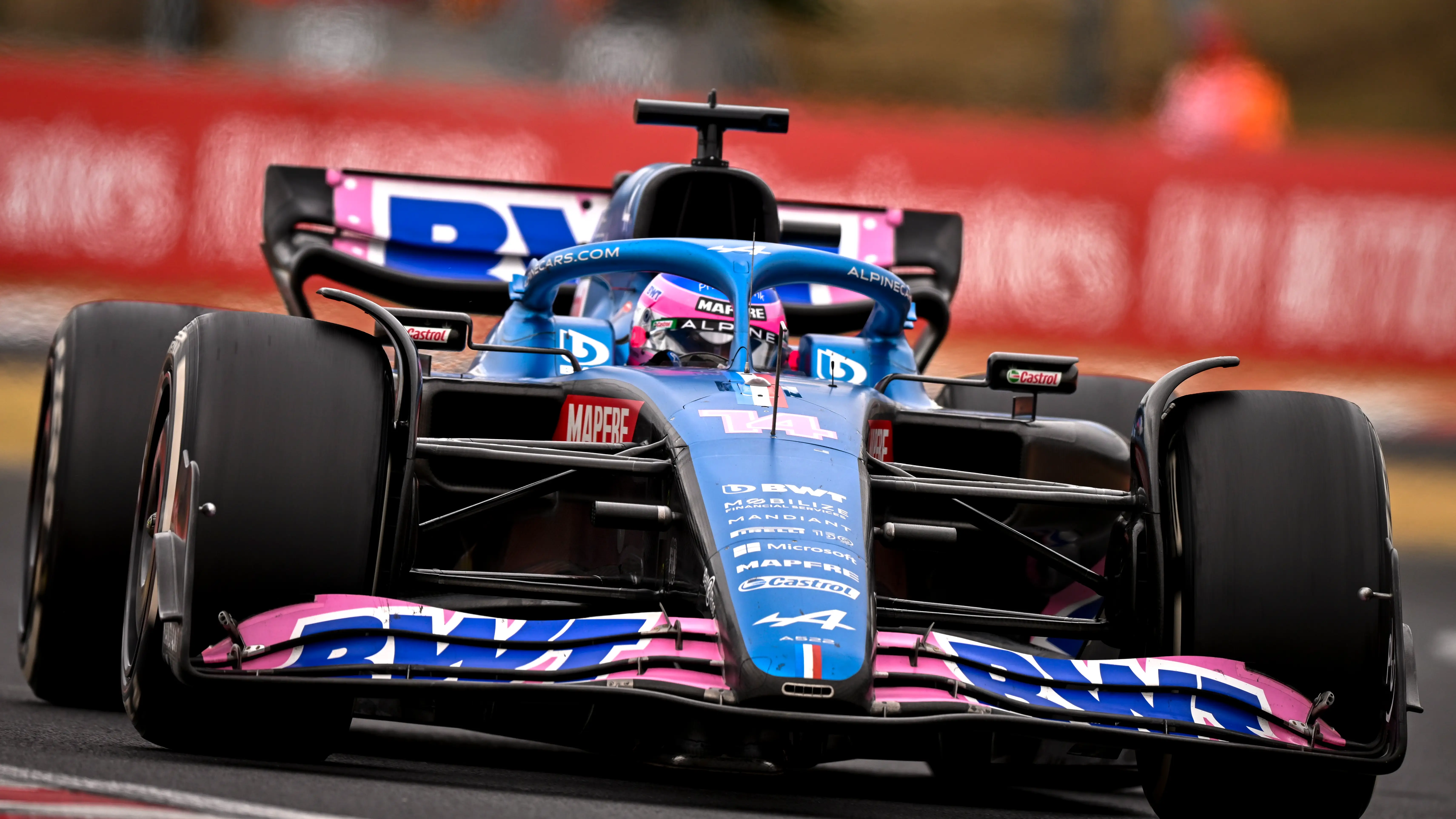 Fernando Alonso en el gran premio de Hungría Fernando Alonso durante el primer gran premio de Hungría