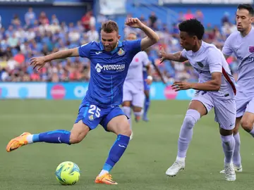 Borja Mayoral, en un partido con el Getafe Borja Mayoral, en un partido con el Getafe