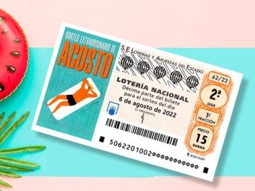 Décimo del Sorteo Extraordinario de Agosto de la Lotería Nacional 2022 