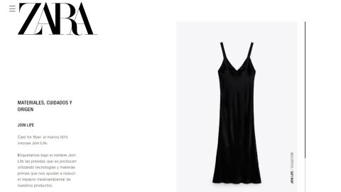 Vestido negro satinado