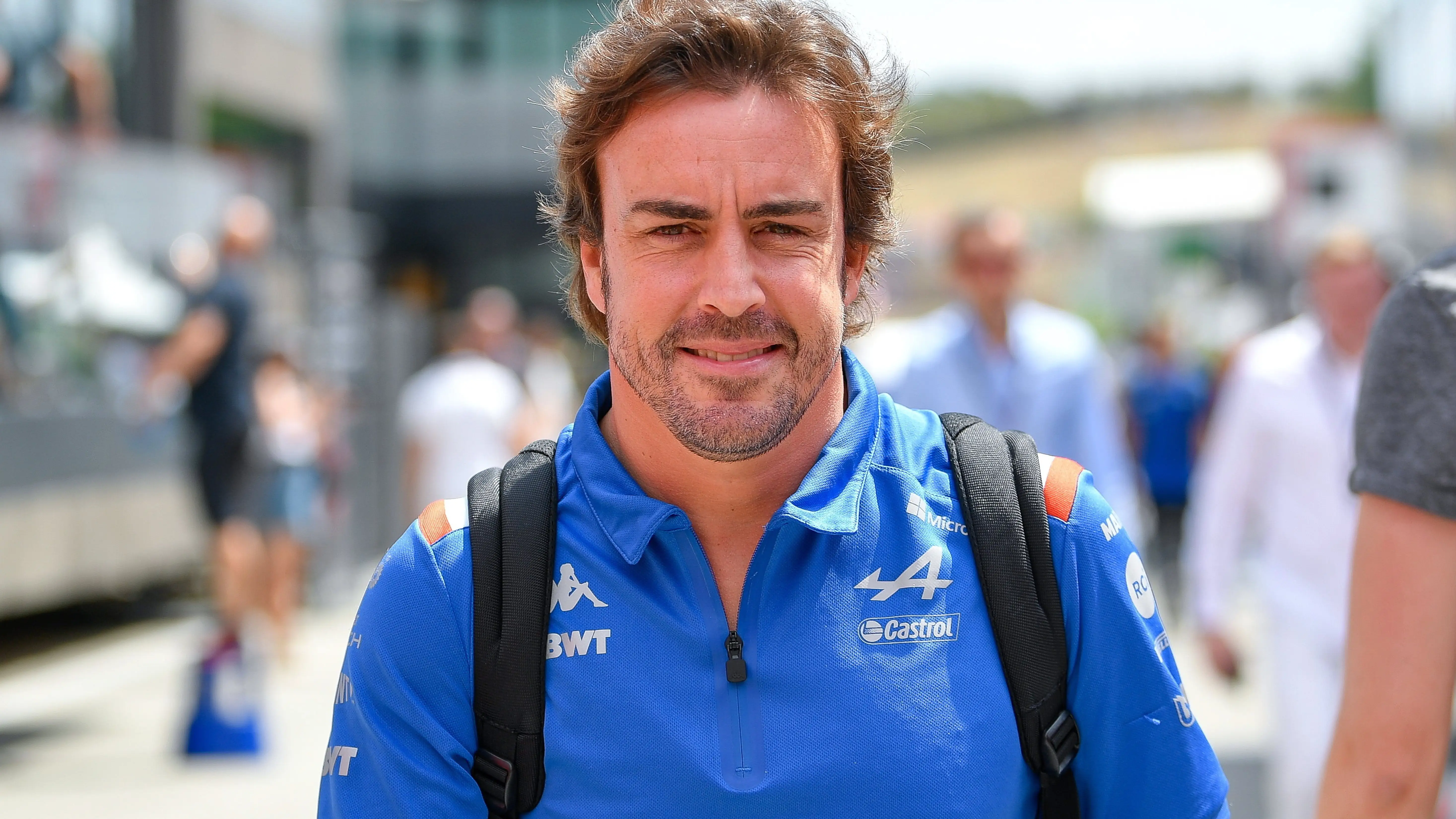 Fernando Alonso, durante el GP de Hungr&iacute;a de F1