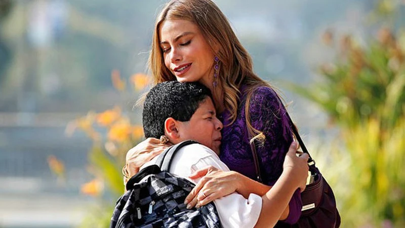 Sofía Vergara y Rico Rodríguez, Gloria y Manny en 'Modern Family'