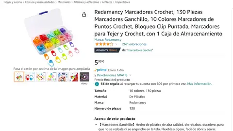 Marcadores para ganchillo Marcadores para ganchillo