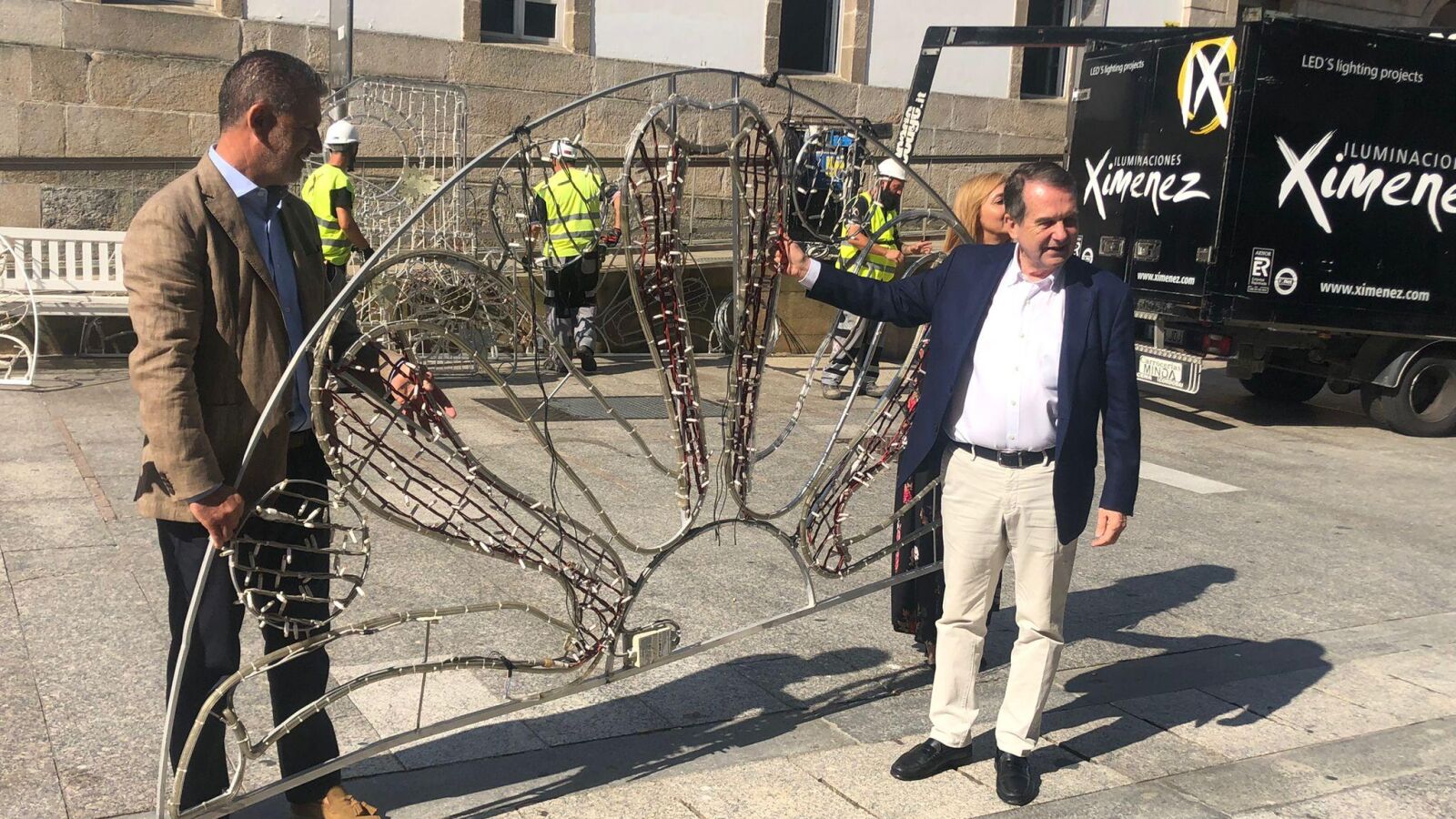 Vigo inicia el montaje de las luces de Navidad: 