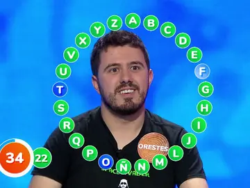Un empate en aciertos obliga a Orestes a mover ficha frente a Rafa en ‘El Rosco’ Un empate en aciertos obliga a Orestes a mover ficha frente a Rafa en ‘El Rosco’