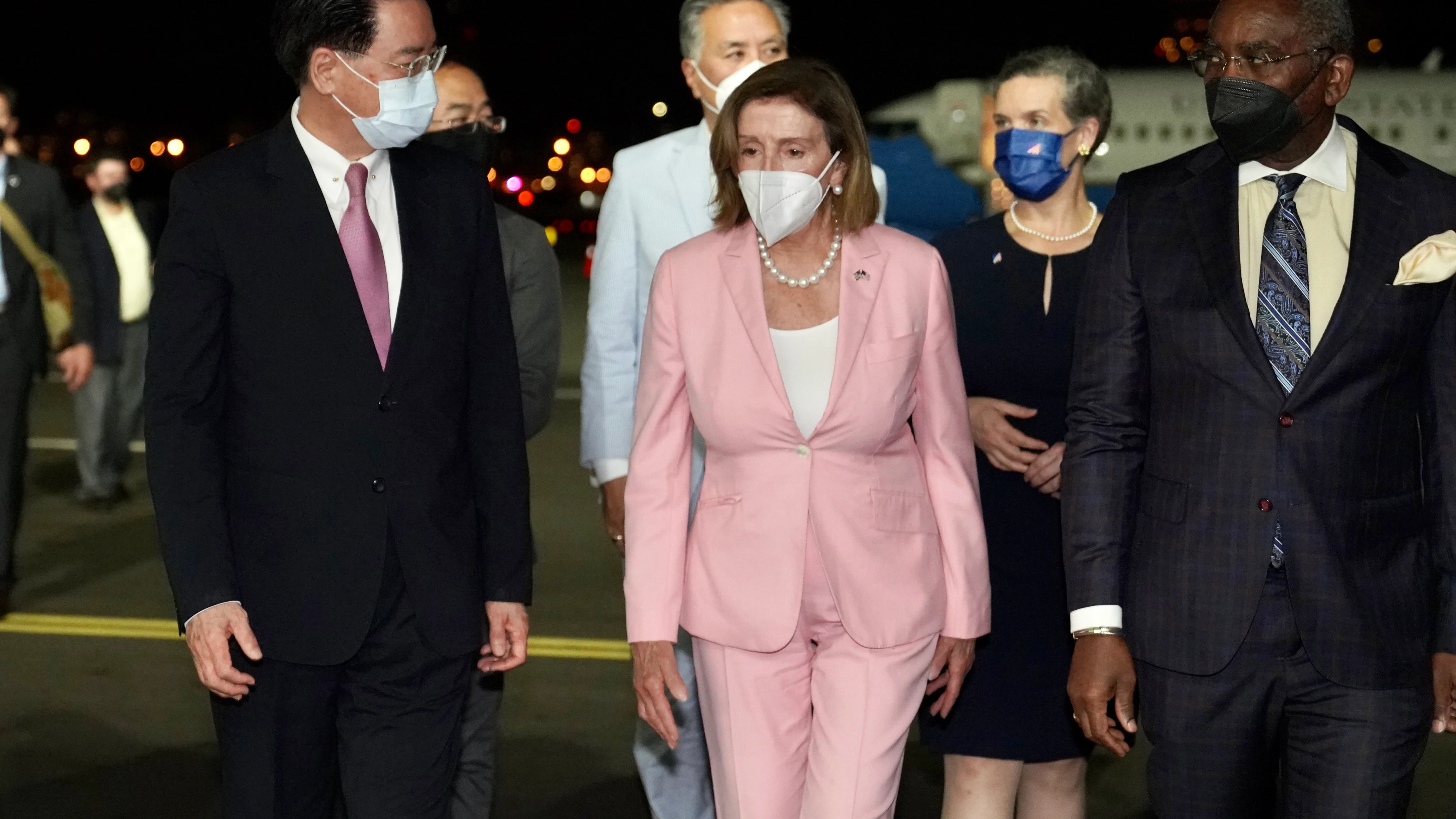 Nancy Pelosi aterriza en Taiwán Nancy Pelosi aterriza en Taiwán