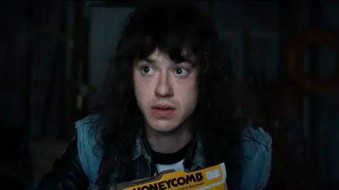 Eddie (Joseph Quinn) en 'Stranger Things' Eddie (Joseph Quinn) en 'Stranger Things'