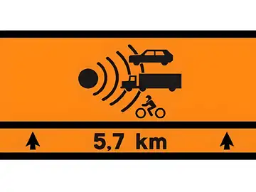 La señal naranja de la DGT La señal naranja de la DGT