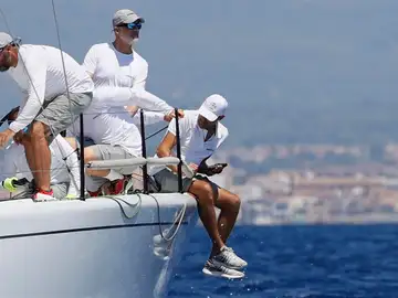 Felipe VI durante la Copa del Rey de vela Felipe VI durante la Copa del Rey de vela
