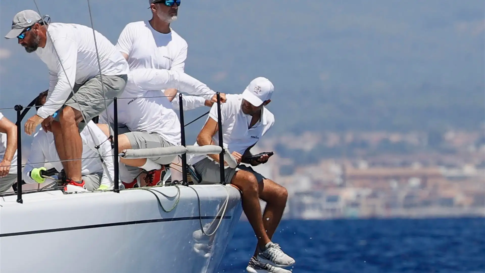 Felipe VI durante la Copa del Rey de vela Felipe VI durante la Copa del Rey de vela