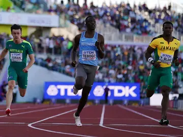 Letsile Tebogo, en los Mundiales de Atletismo de Oregón Letsile Tebogo, en los Mundiales de Atletismo de Oregón