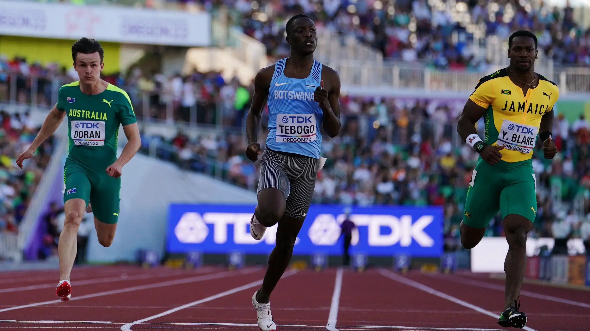 Letsile Tebogo, en los Mundiales de Atletismo de Oregón Letsile Tebogo, en los Mundiales de Atletismo de Oregón