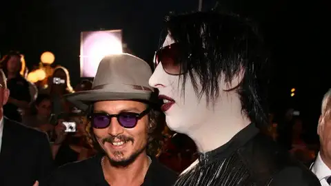 Johnny Depp y Marilyn Manson Johnny Depp y Marilyn Manson