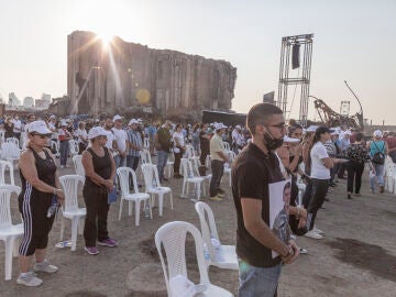 Aniversario de la explosión en el puerto de Beirut.