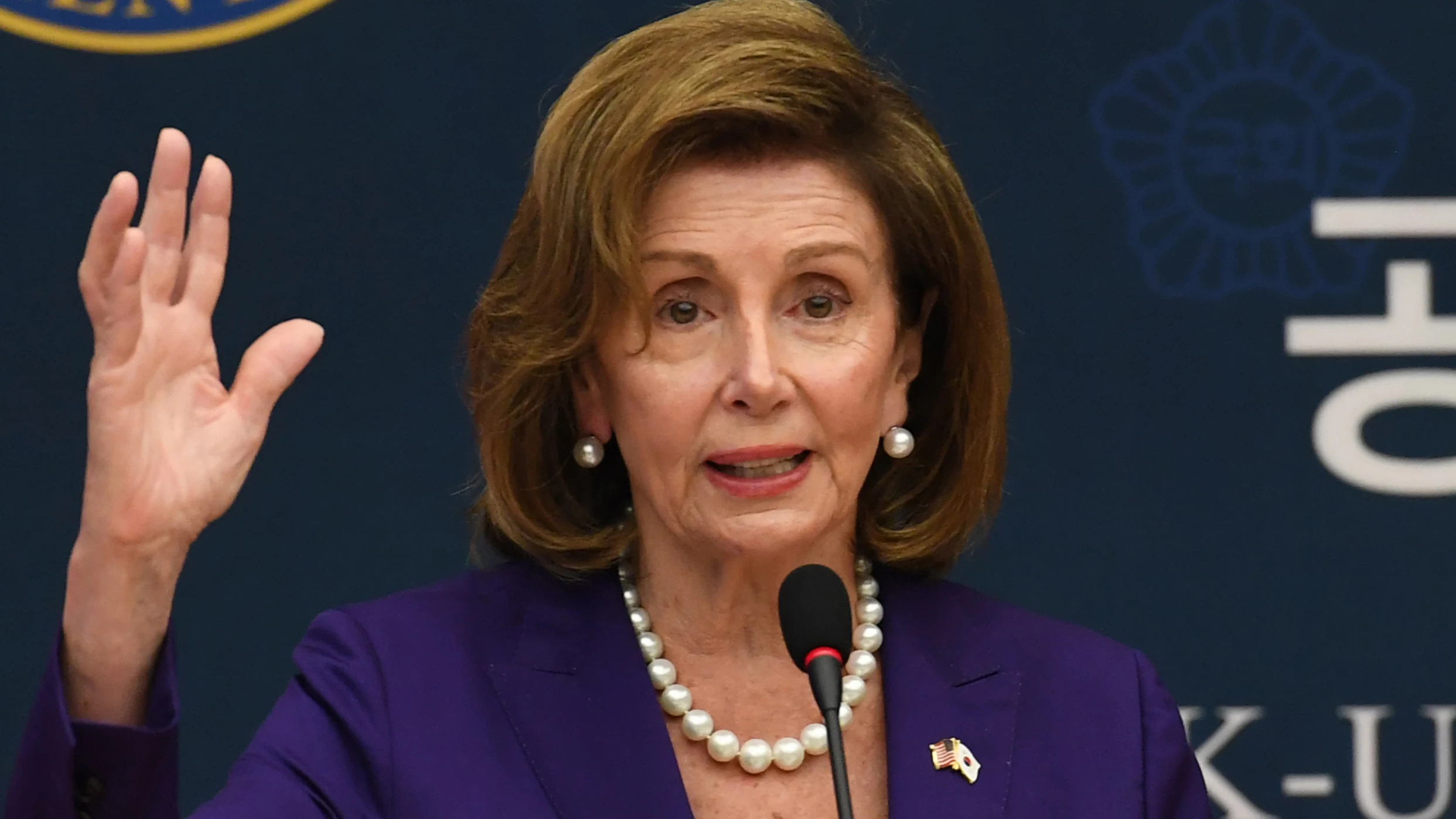 Nancy Pelosi en la Asamblea Nacional de Seúl Nancy Pelosi en la Asamblea Nacional de Seúl