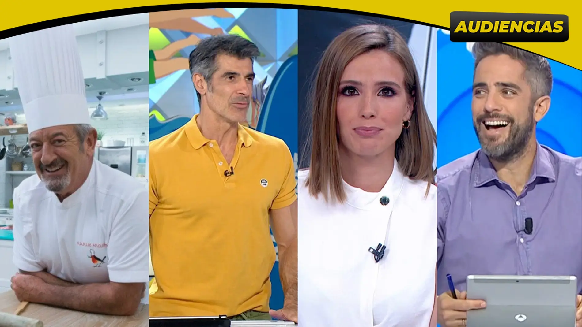 Antena 3, líder del miércoles y del Prime Time: logra el Top 6 más visto y &#39;Cocina abierta de Karlos Arguiñano&#39; bate su máxima cuota histórica