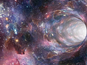 Imagen de un agujero de gusano Imagen de un agujero de gusano