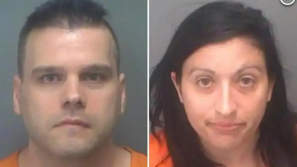 Los detenidos Christina Calello y Geoffrey Springer Los detenidos Christina Calello y Geoffrey Springer