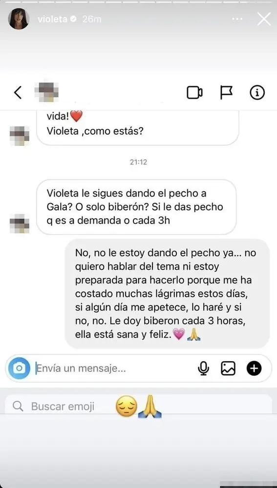 Instagram Violeta Mangriñán
