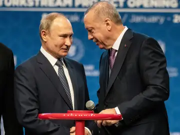 Putin y Erdogan, presidentes de Rusia y Turquía Putin y Erdogan, presidentes de Rusia y Turquía