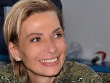 La teniente coronel prorrusa Olga Kachura