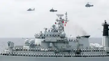 Un navío de la Armada china Un navío de la Armada china