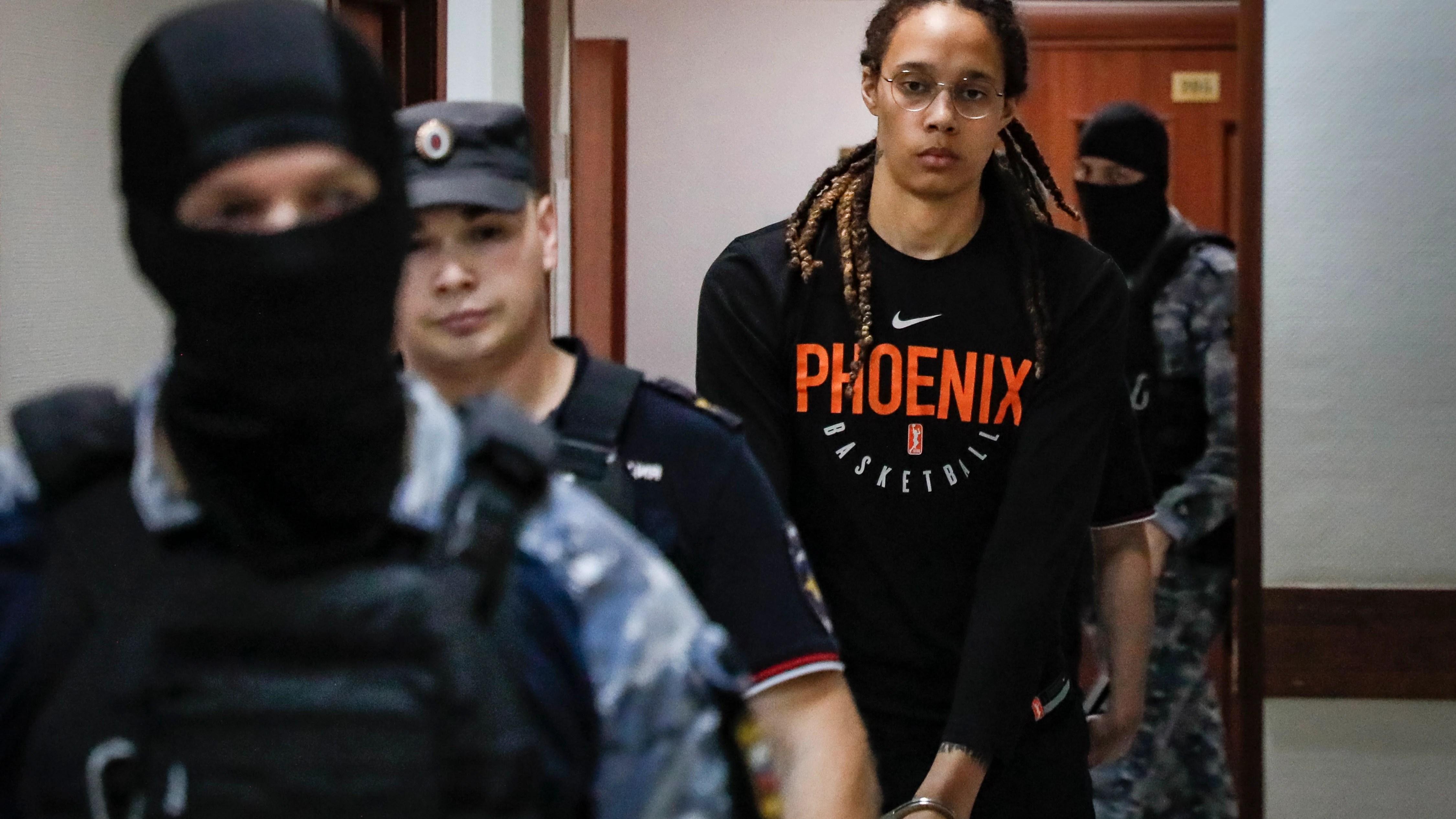 La jugadora Brittney Griner en Rusia