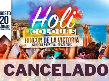 Cartel del Festival Holi Colours, en el Rincón de la Victoria (Málaga) Cartel del Festival Holi Colours, en el Rincón de la Victoria (Málaga)