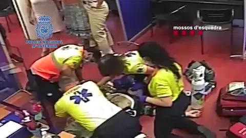 Infarto en una comisaría de Barcelona Infarto en una comisaría de Barcelona